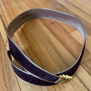 Donna Karan Suede Belt.